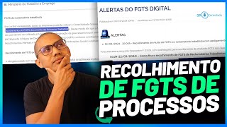 Como fica o recolhimento de FGTS de Reclamatórias Trabalhistas a partir de março2024 [upl. by Ku741]