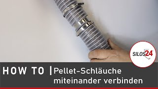 PelletSchlauch miteinander verbinden  HOW TO  silos24 [upl. by Earazed728]