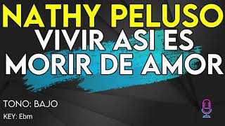 Nathy Peluso  Vivir Así Es Morir De Amor  Karaoke Instrumental  Bajo [upl. by Eyaj]