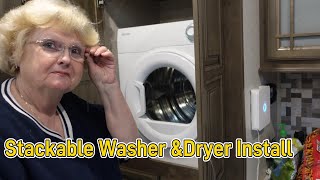 Ultimate RV Stackable Washer amp Dryer Install RVWashingmachine RVWeekenders RVConvienance [upl. by Emie]