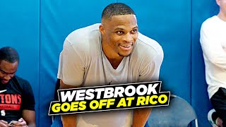 Russell Westbrook Goes CRAZY at Rico Hines Runs Cade Cunningham Davion Mitchell amp More [upl. by Naenaj781]