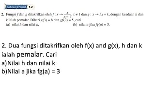 Latihan Intensif 12 No 2  Bab 1 Fungsi  12 Fungsi Gubahan  Add Maths Form 4  Tingkatan 4 [upl. by Irakab]