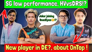 Joker replies On Joining DE  SG PerformanceControversy Ansh YT POV  Shifu on OnTop Rulz On [upl. by Nisse421]