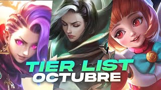 LOS MEJORES HEROES DEL METATIER LIST OCTUBRE ACTUALIZADA 😱  MOBILE LEGENDS ESPAÑOL [upl. by Elberfeld]