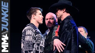 UFC Brooklyn Cowboy Cerrone Alexander Hernandez turn up heat at press conference [upl. by Pages386]