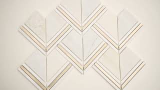 Luxor Kona Gold Pattern 972X1366 Stone Metal Blend Mosaic Tile [upl. by Filia410]