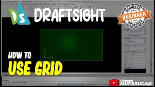 Draftsight How To Use Grid [upl. by Ahsirhcal417]