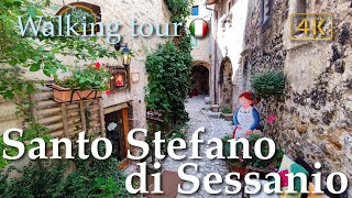 Santo Stefano di Sessanio Abruzzo Italy【Walking Tour】History in Subtitles  4K [upl. by Xylia197]