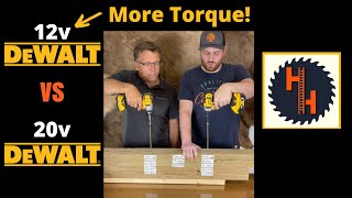 DeWALT 12v Has More Torque Than 20v will it win [upl. by Arvell]