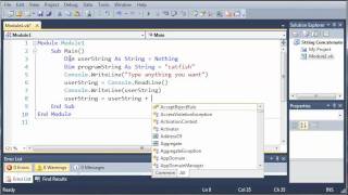 Visual Basic Tutorial  18  Concatenate Strings [upl. by Nylrad]