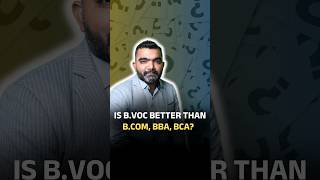 IS BVoc Better than BCom BBA BCA🙁  Drona Foundation bvoc bca bcom difference [upl. by Scammon]