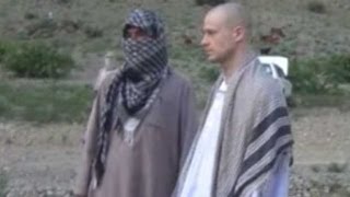 Bowe Bergdahl prisoner release video shows Taliban handing over soldier [upl. by Ihcehcu952]