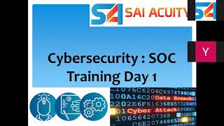 What is SOC  SOC Concepts  Class 1 Security Operations Center  Sai Acuity [upl. by Arlan]