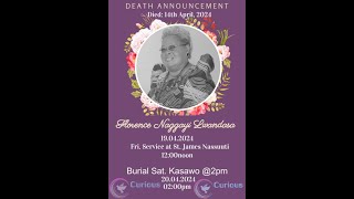 IN THE LOVING MEMORY OF LATE FLORENCE NAGGAYI LWADANSA BORN 06th011949DIED ON 14042024 [upl. by Sletten]