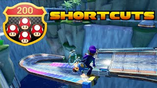 Mario Kart 8 Deluxe  All 200cc Shroomless Shortcuts [upl. by Onej]