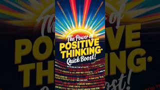 The Power of Positive Thinking Quick Boost  Passion to Purpose motivationalquotes [upl. by Cleary105]