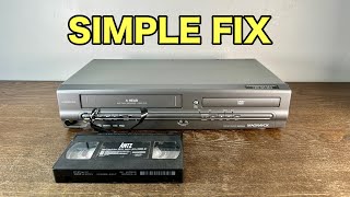 DVD VCR Combo Player Eats Tapes Or Powers Off Fix 2024 [upl. by Acim90]