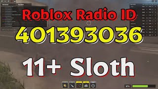 Sloth Roblox Radio CodesIDs [upl. by Airdnua]