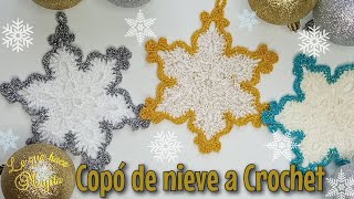 Copó de nieve a crochet DIY [upl. by Ahsratal801]