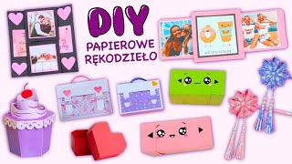 11 DIY ŁATWE POMYSŁY NA RĘKODZIEŁO Z PAPIERU  PUDEŁKO NA PREZENTY  KARTKA BFF I WIĘCEJ [upl. by Kano]