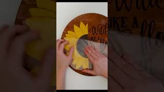 How to Hang a Vinyl Wood Round Door Sign 🌻 [upl. by Eerased]