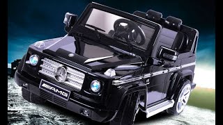 Kinderauto Kinder Elektroauto Kinderfahrzeug Mercedes Benz G55 AMG Jeep SUV 12V MP3 Fernbedienung [upl. by Isteb259]