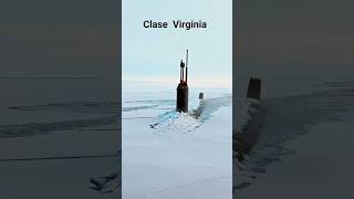 Poderoso Submarino Clase Virginia rompiendo el hielo military usa usarmy submarine army reels [upl. by Lannie]