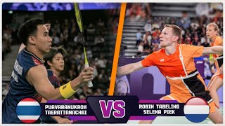 Dechapol PUAVARANUKROHSapsiree TAERATTANACHAI vs RobinSelena  Badminton 2024 [upl. by Fitzsimmons]