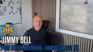 Clitheroe 20 Lancaster City  Jimmy Bell Post Match Interview [upl. by Aikrahs]