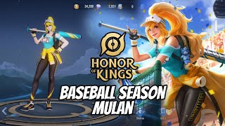 Baseball Season Mulan  Honor Of Kings [upl. by Anikes280]