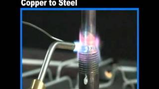 Brazing Copper to Steel with Harris SafetySilv® 56 and the Inferno® by Harris [upl. by Amie]