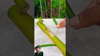 Bamboo creations with new slingshots idea bamboo diy bamboogun archery [upl. by Enyrehtac]