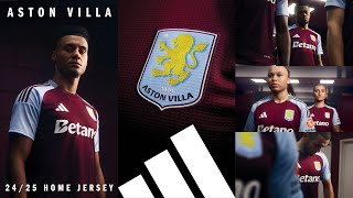 Aston Villa Home Kit Launch 202425 [upl. by Natsirc]