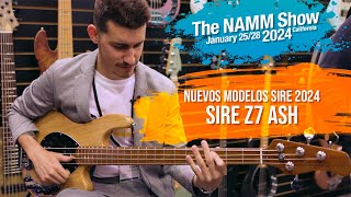 NAMM SHOW 2024 Sire Z7 Natural ft DavidVause [upl. by Grefer]