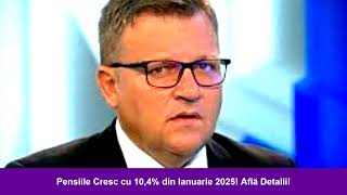 Pensiile cresc cu 104 din 2025 IndexarePensie Inflație [upl. by Ahso]