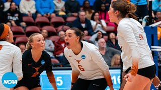 4th set comeback FULL 5th set from TexasTennessee 2023 NCAA volleyball third round [upl. by Emlen]