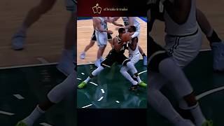 Giannis Antetokounmpo elbowed Jaylen Brown then disrespects with a Fake Handshake [upl. by Deborath]