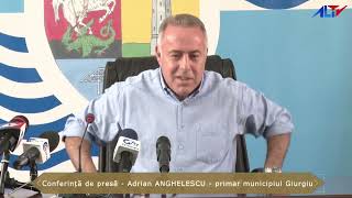 Conferință de presă  Adrian ANGHELESCU  primar municipiul Giurgiu  30102023 [upl. by Nady]