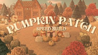 Autumn Festival Pumpkin Patch  Speed Build  Animal Crossing New Horizons [upl. by Jael]