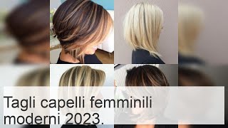 Tagli di capelli femminili moderni 2023 nomi per capelli medi e corti senza styling [upl. by Nena]