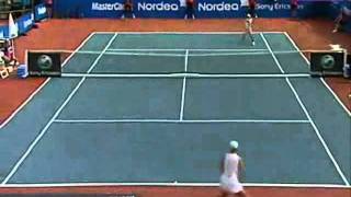 Caroline Wozniacki vs Vera Dushevina Highlights Stockholm Final 2008  Wozniackis first title [upl. by Ellehsim999]