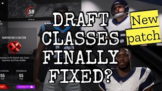 Madden Draft Classes Fixed by Patch [upl. by Llerihs]