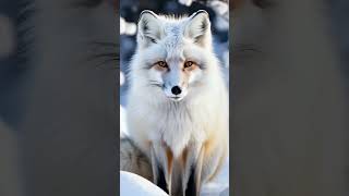 animals that turn white in winter ❄️❄️  winterseason animals arcticfox whiteanimals [upl. by Boles]