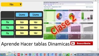 Tablas Dinámicas filtros y slicer  Excel 2016 Clase 2 [upl. by Horwath]