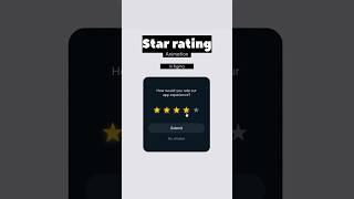 Star rating animation in figmatutorial figma art [upl. by Sucramd]