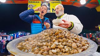 Moroccan Street Food 🇲🇦 Night Market Tour in Marrakesh Morocco Jema El Fnaa Square [upl. by Evilc]