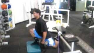 DeFrancosTrainingcom  Bulgarian split squats w added ROM [upl. by Fagan]