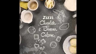 ZizziRecipes  Banana and Chocolate Calzone [upl. by Mathe111]