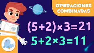 OPERACIONES COMBINADAS ➕❌ Con y sin paréntesis ➗ Matemáticas para niños 👨‍🏫 [upl. by Aristotle]