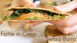 RICETTA PIADINA FATTA IN CASA SENZA LIEVITO  HOMEMADE PIADINA RECIPE WITHOUT YEAST [upl. by Nitsew]